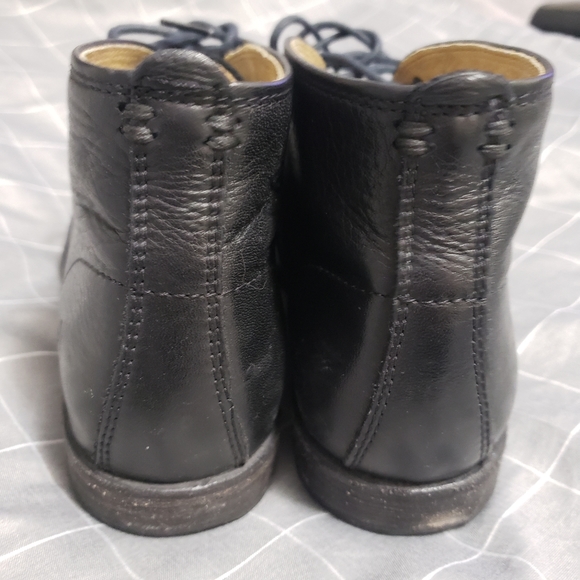 Frye Phillip Chukka Leather Ankle Boots Black Shoes Lace Up Size 6B - Picture 11 of 16